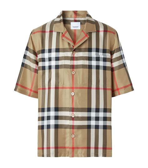 mens burberry silk shirt|Burberry long sleeve for sale.